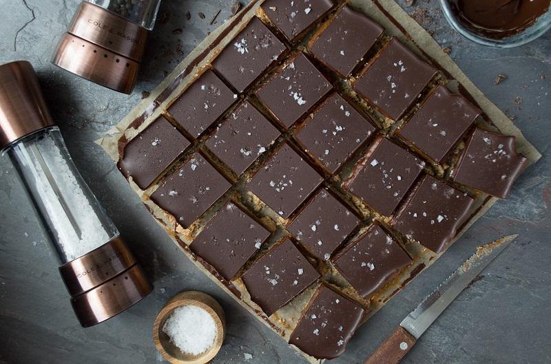 Trillionaire's Salted Chocolate Caramel Shortbread Cole & Mason UK