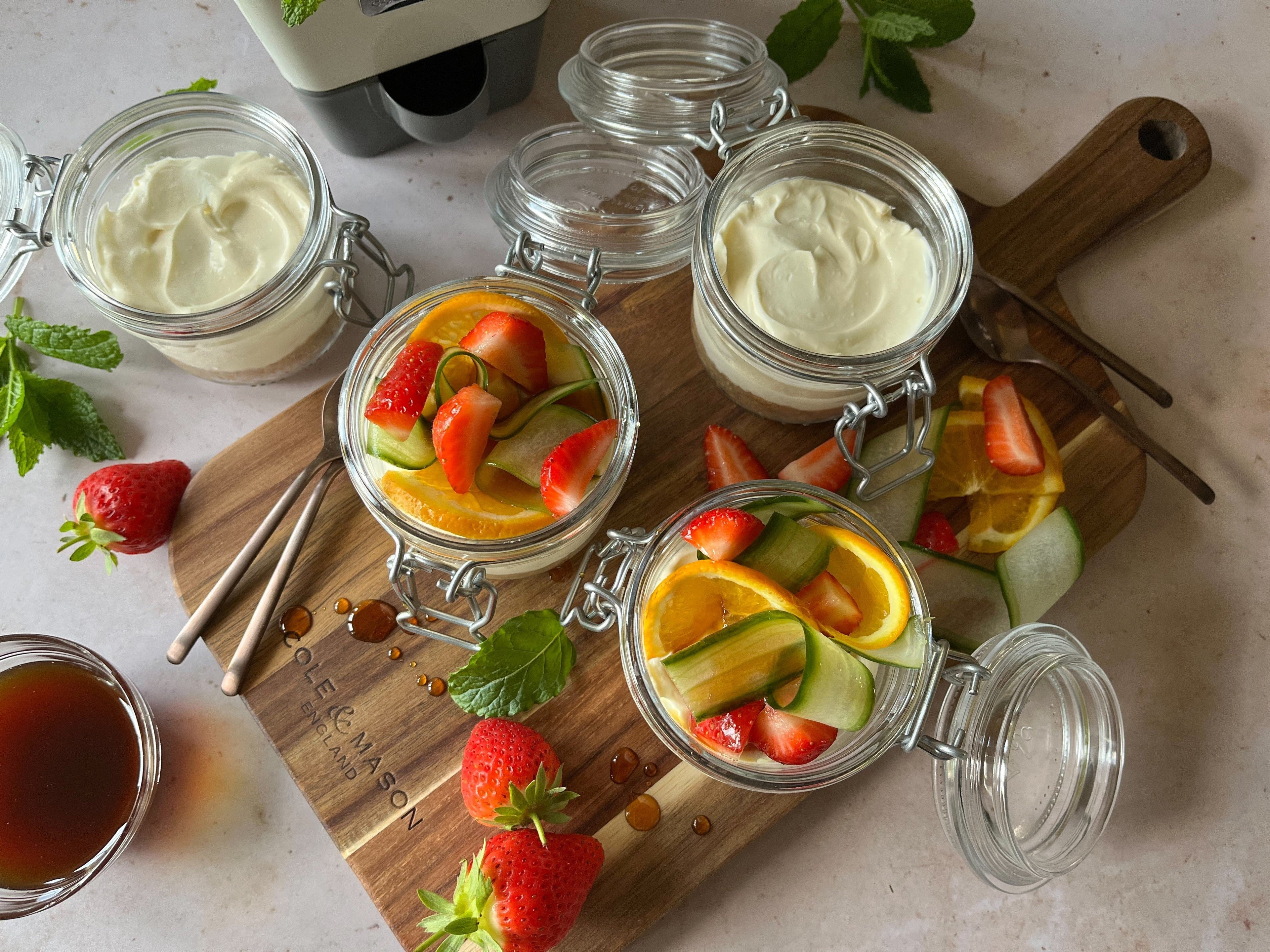 Pimm’s Cheesecake Pots