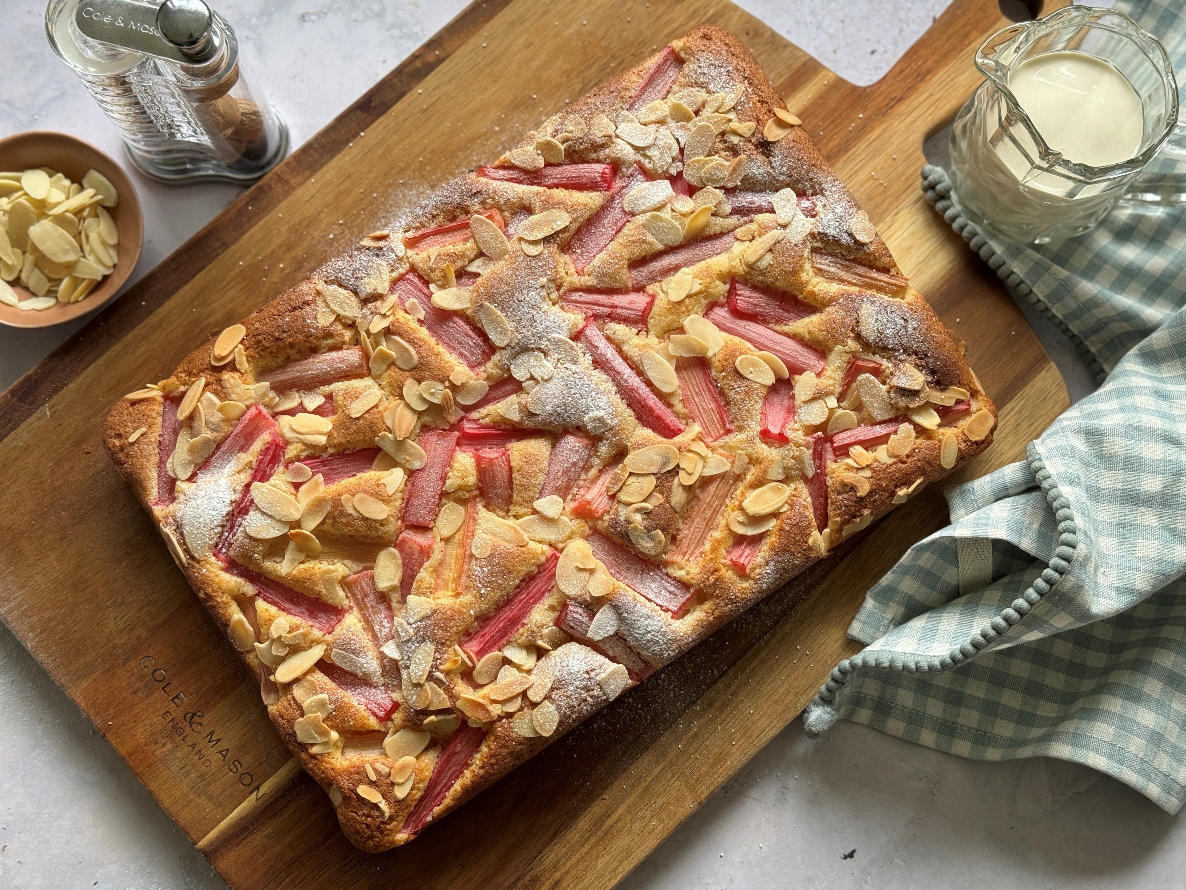 Rhubarb, Orange and Almond Cake