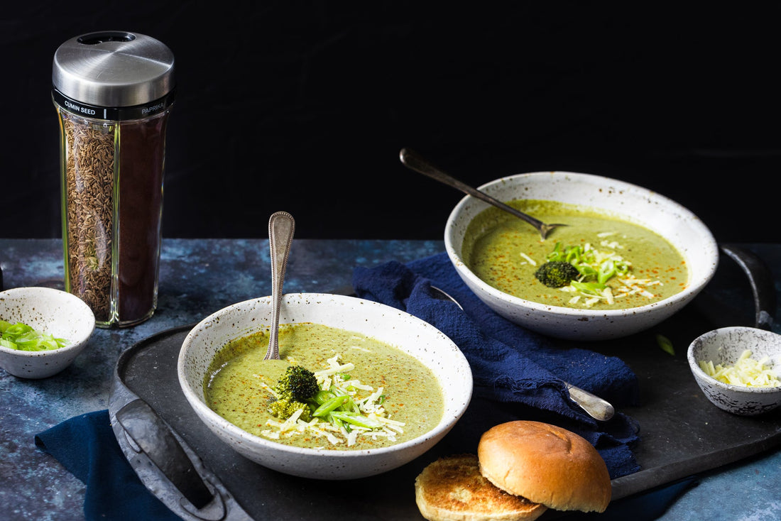 Roasted Broccoli Cheddar Soup recipe