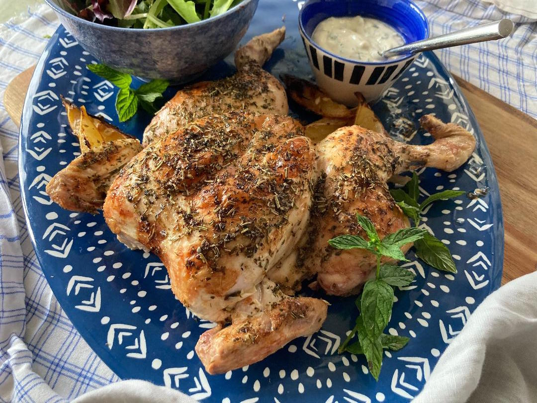 Lemon & Herb Spatchcock Chicken