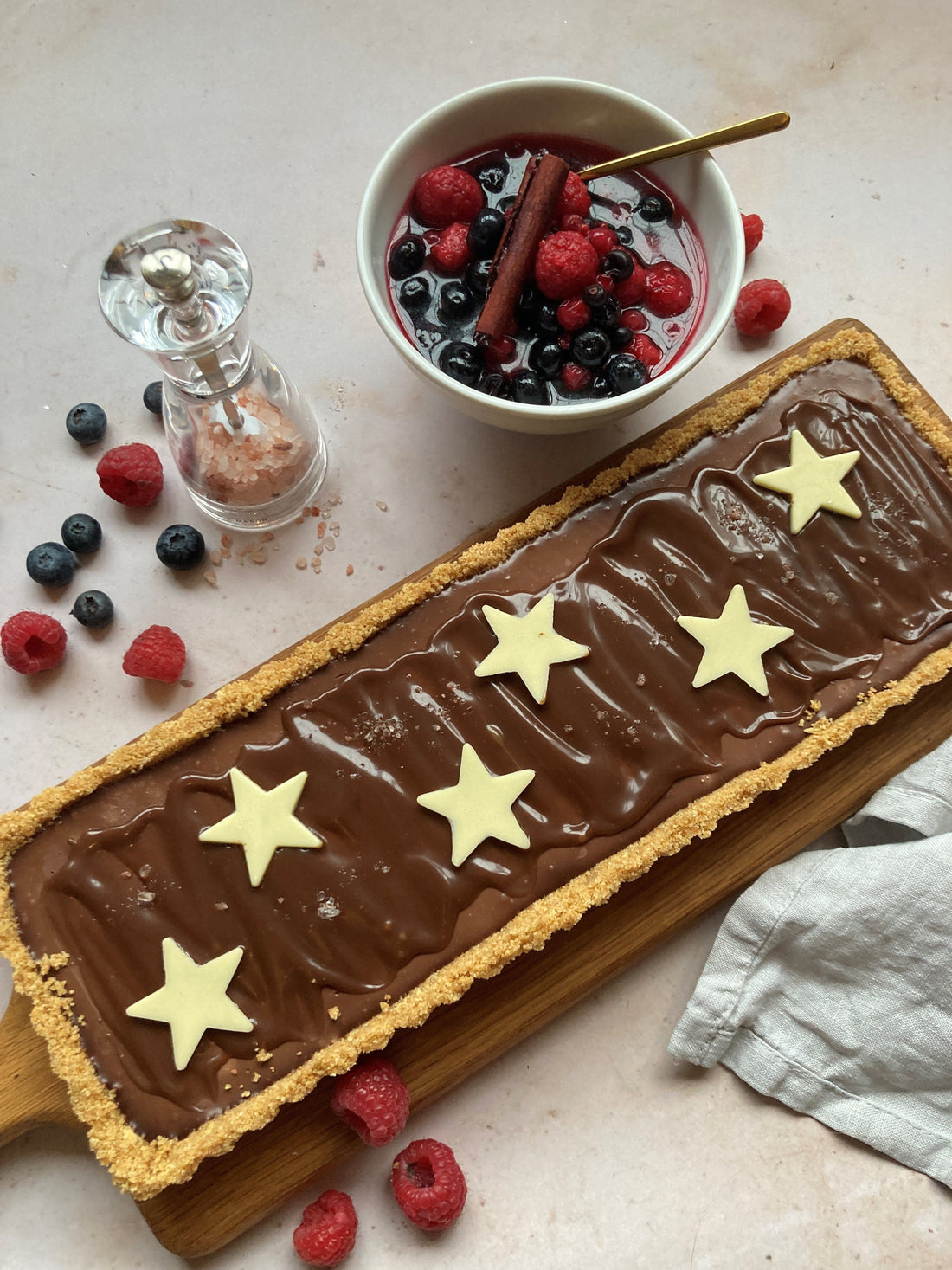 Chocolate and Salted Caramel Tart