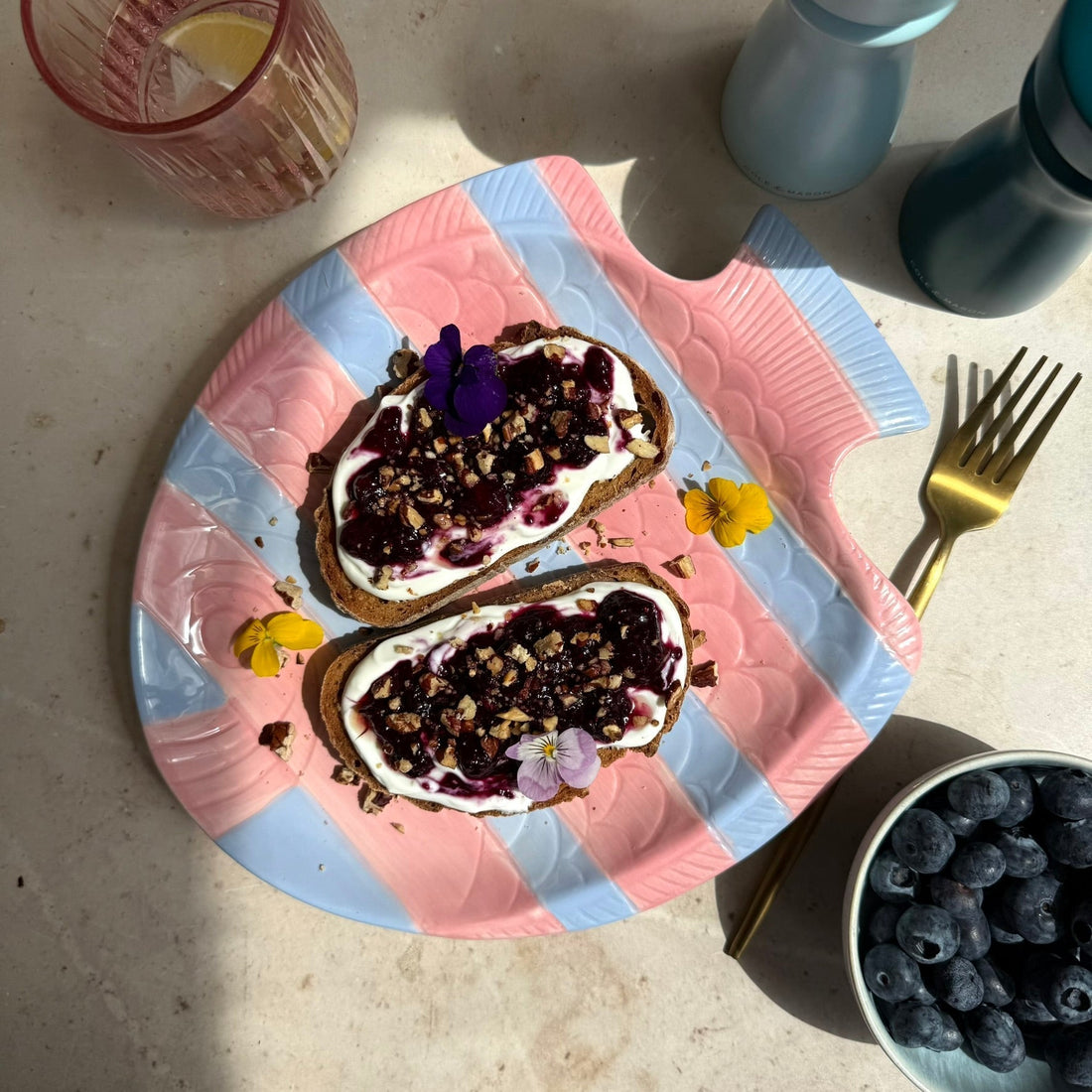 Blueberry Chia Jam on Toast