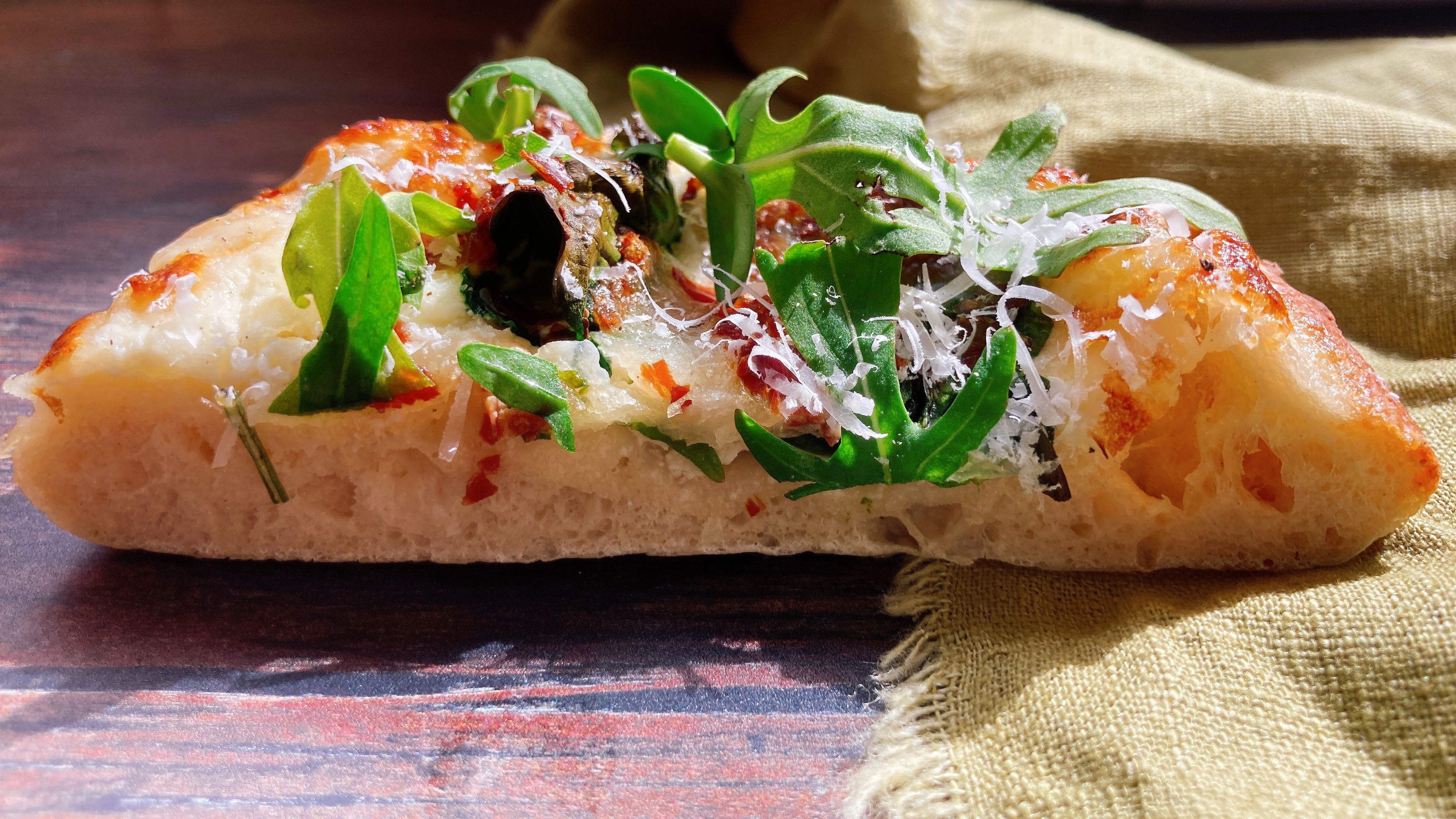 Vegetarian Spinach and Rocket Pizzette by Sofia Gallo