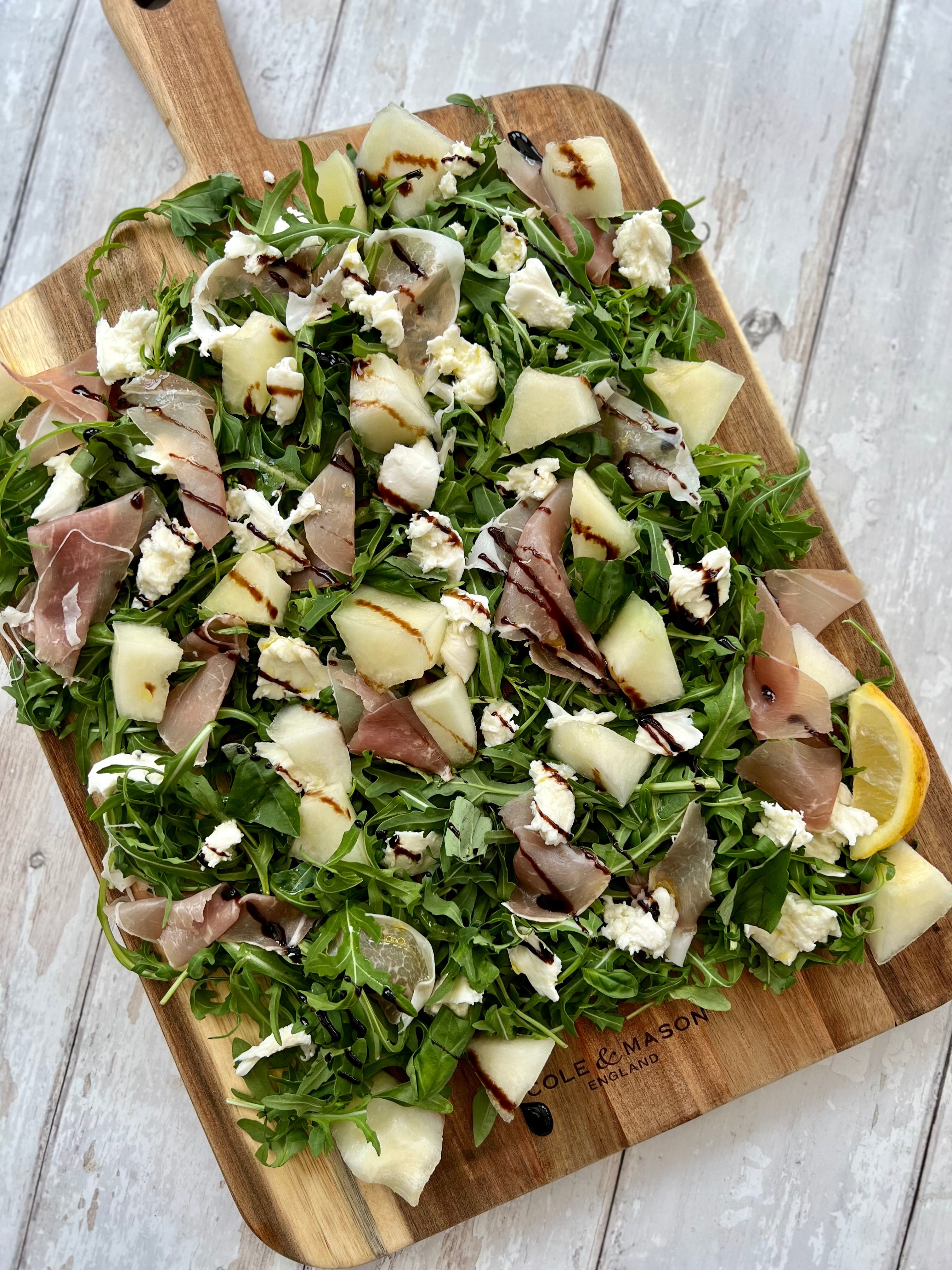 Melon, Prosciutto & Mozzarella Salad