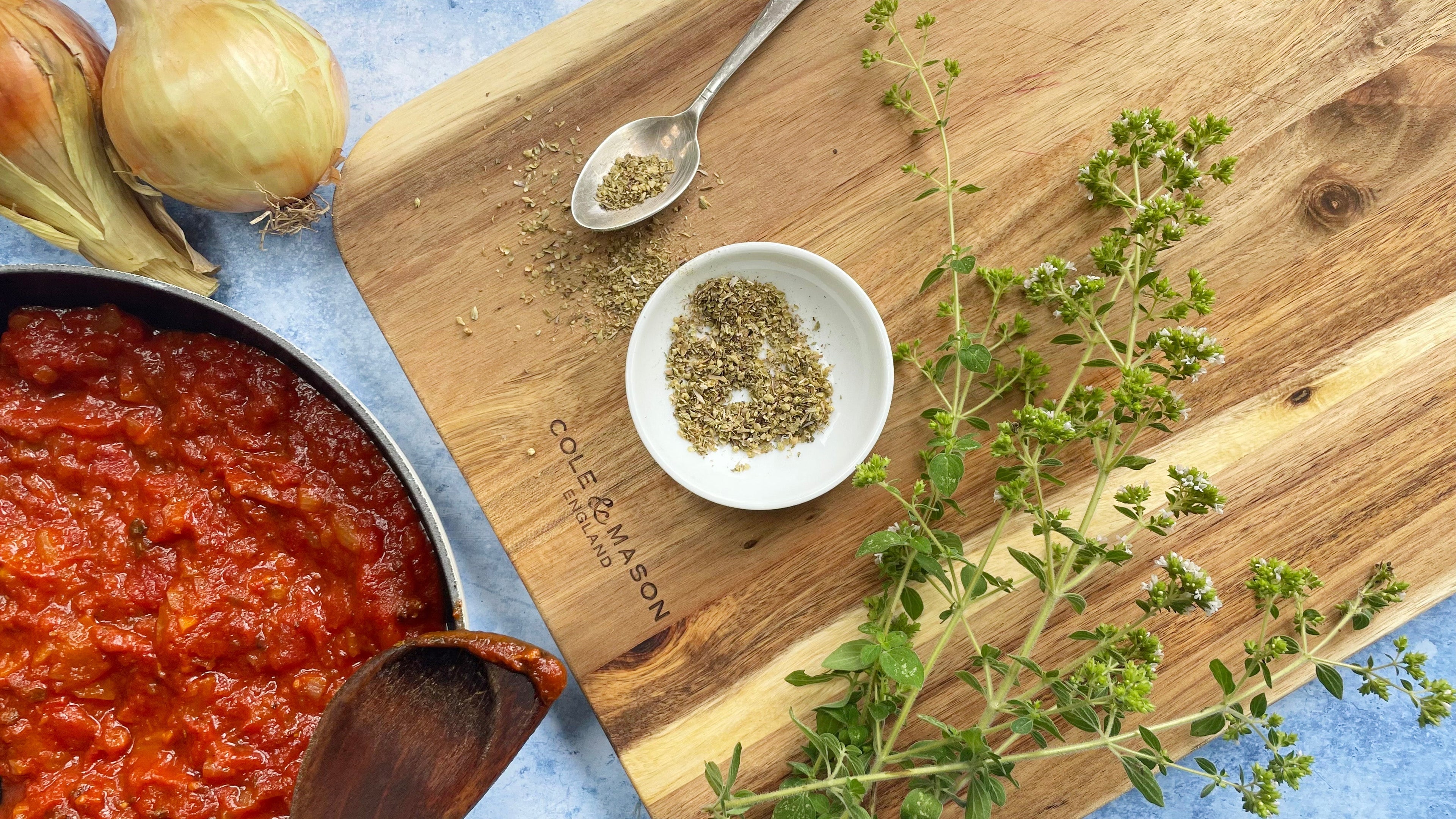 Classic Slow-Cooked Oregano Tomato Sauce