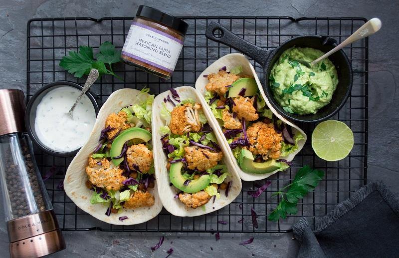 Quick & Easy Vegan Cauliflower Tacos Cole & Mason UK