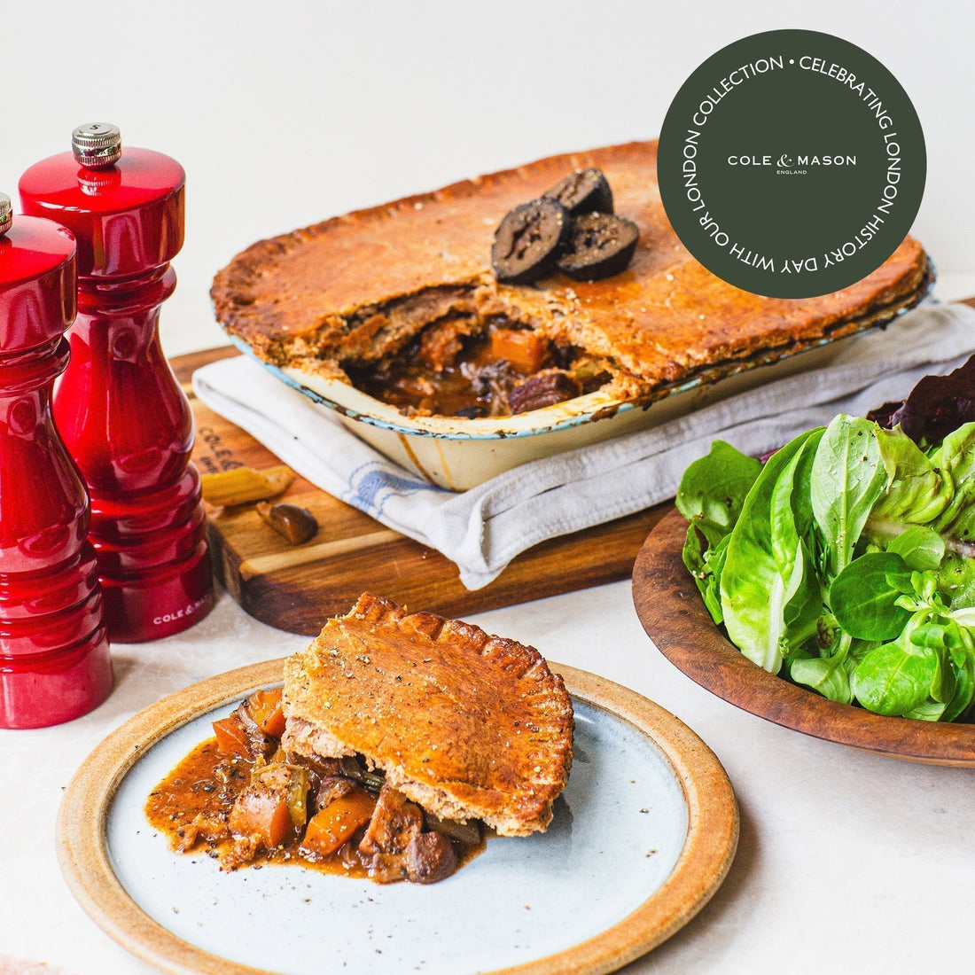 Beef Pickled Walnut and Ale Pie