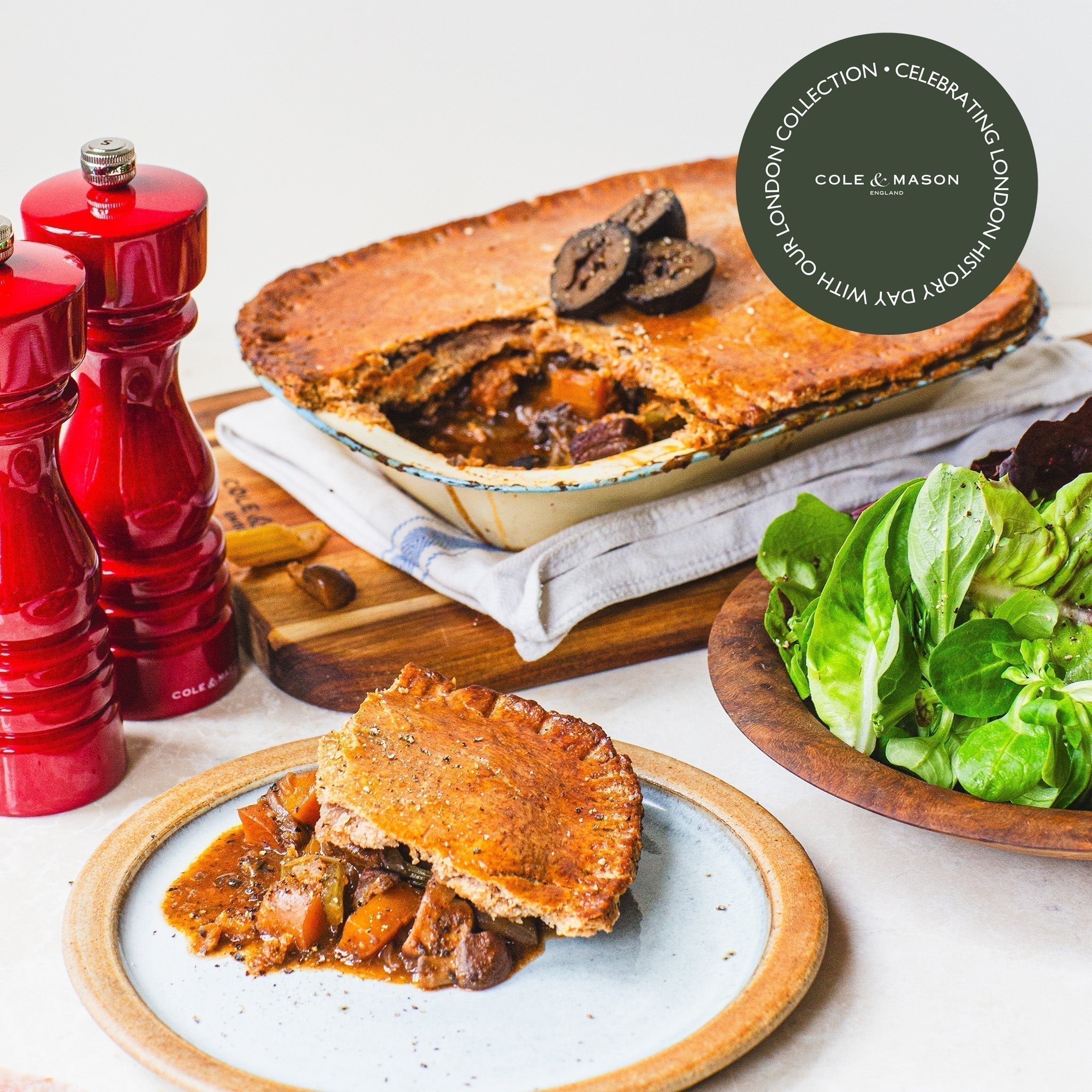 Beef Pickled Walnut and Ale Pie