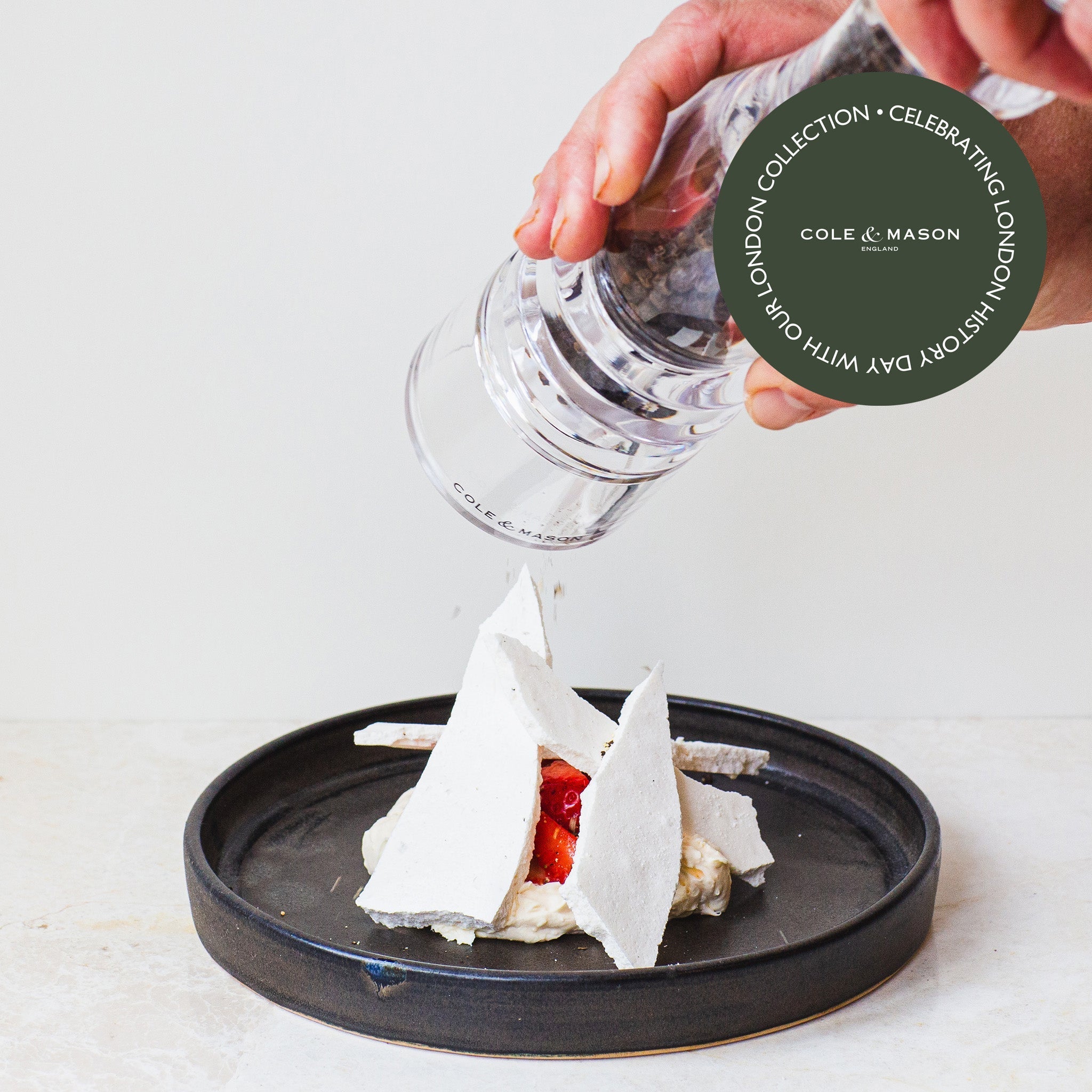 Eton Mess with Black Pepper Meringue