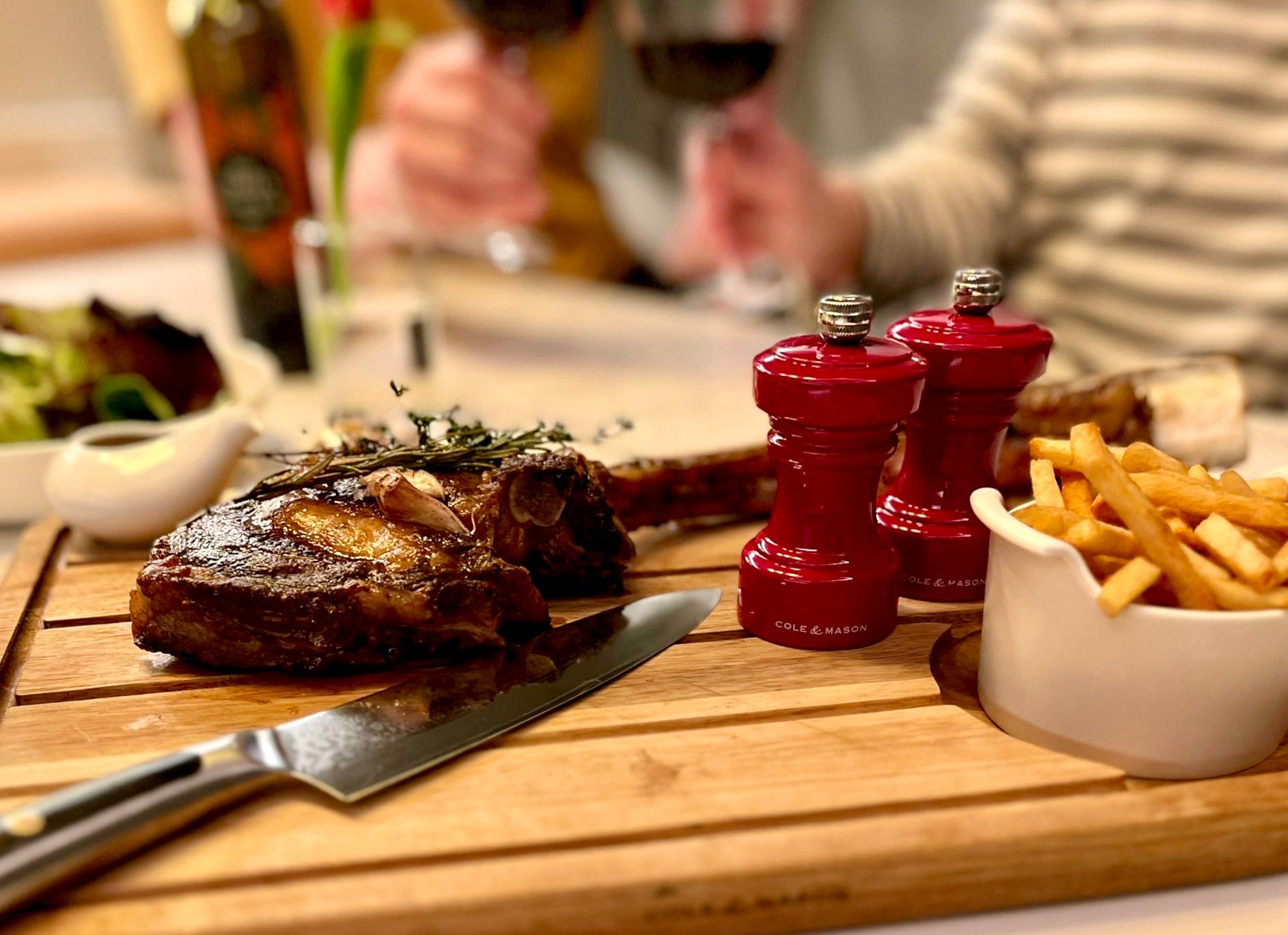 Valentine’s Tomahawk Steak and Peppercorn Sauce