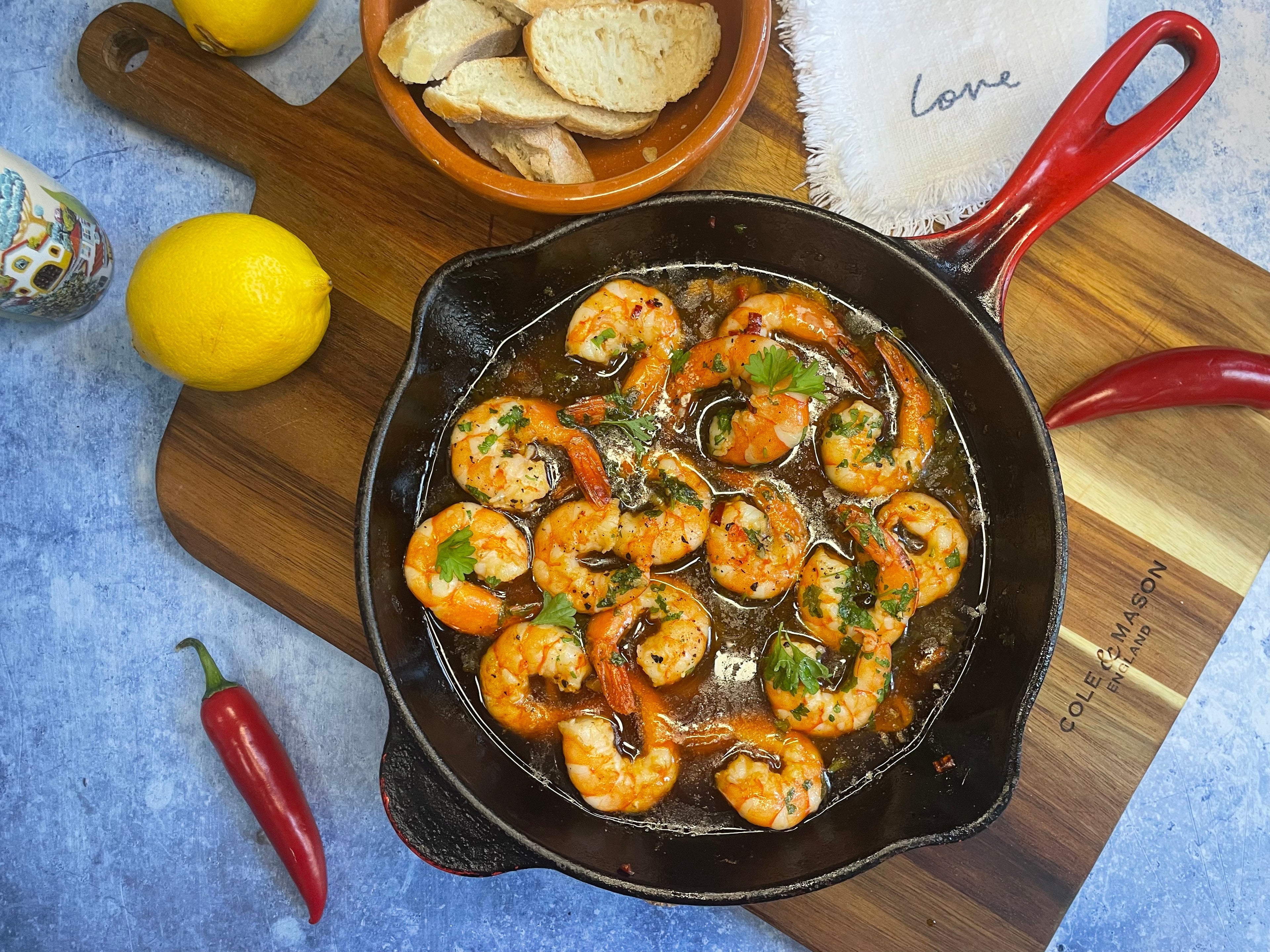Chilli and Garlic Prawns