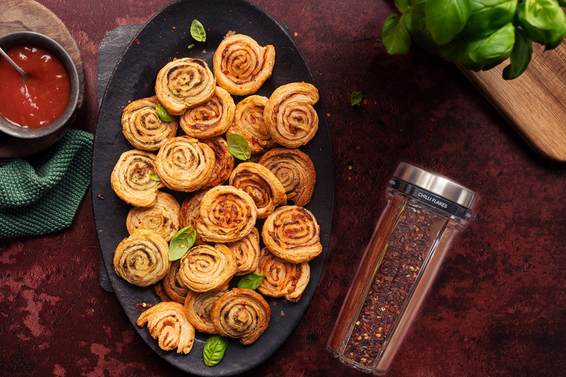 Christmas Puff Pastry Pinwheels