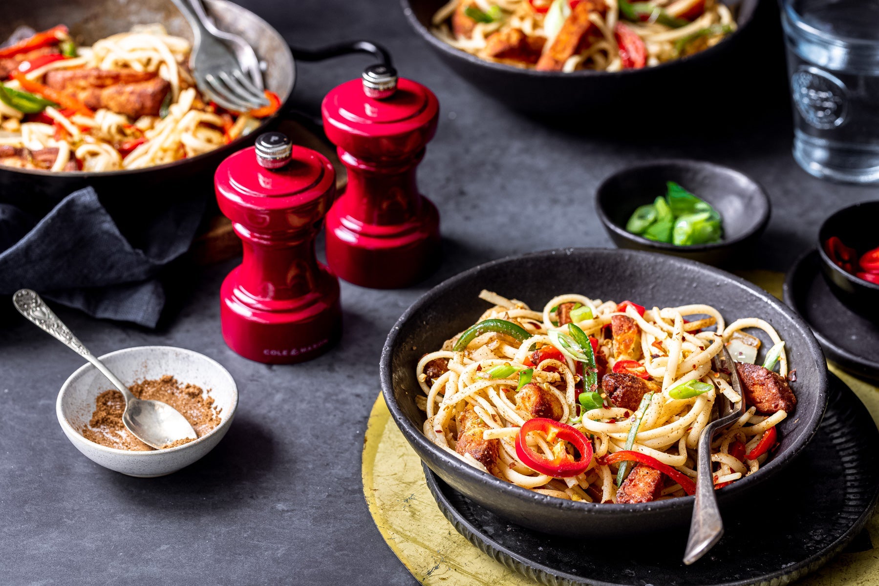 Salt and Pepper Halloumi Pasta