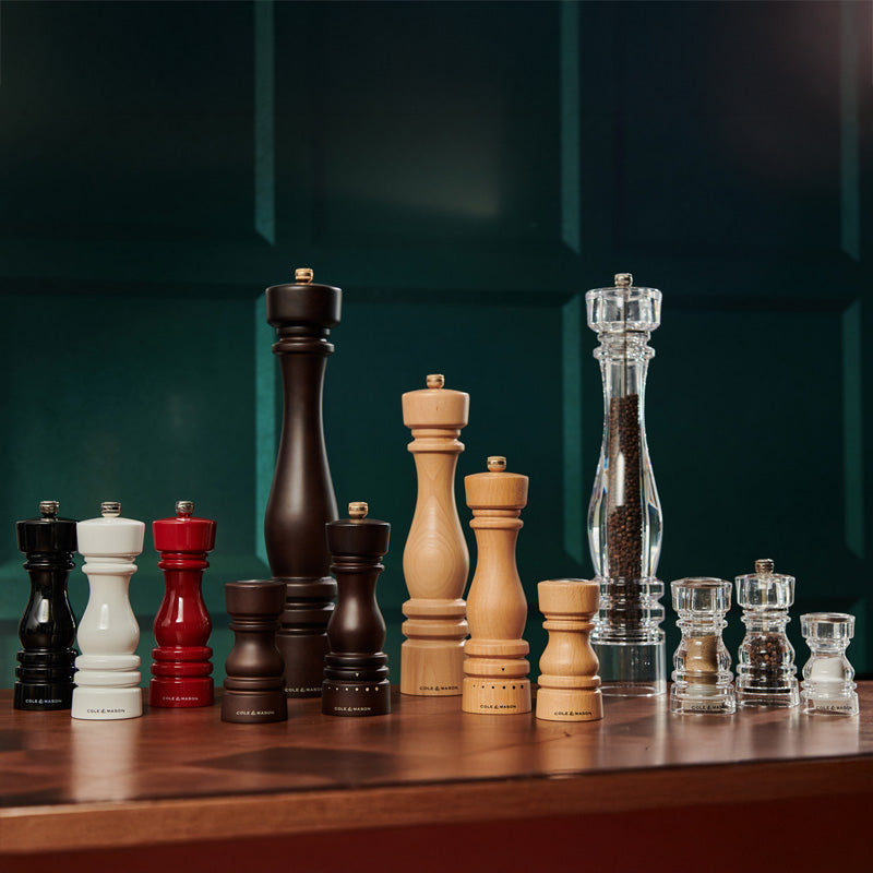 Cole & Mason Derwent Chestnut Rose Gold Salt & Pepper Mills